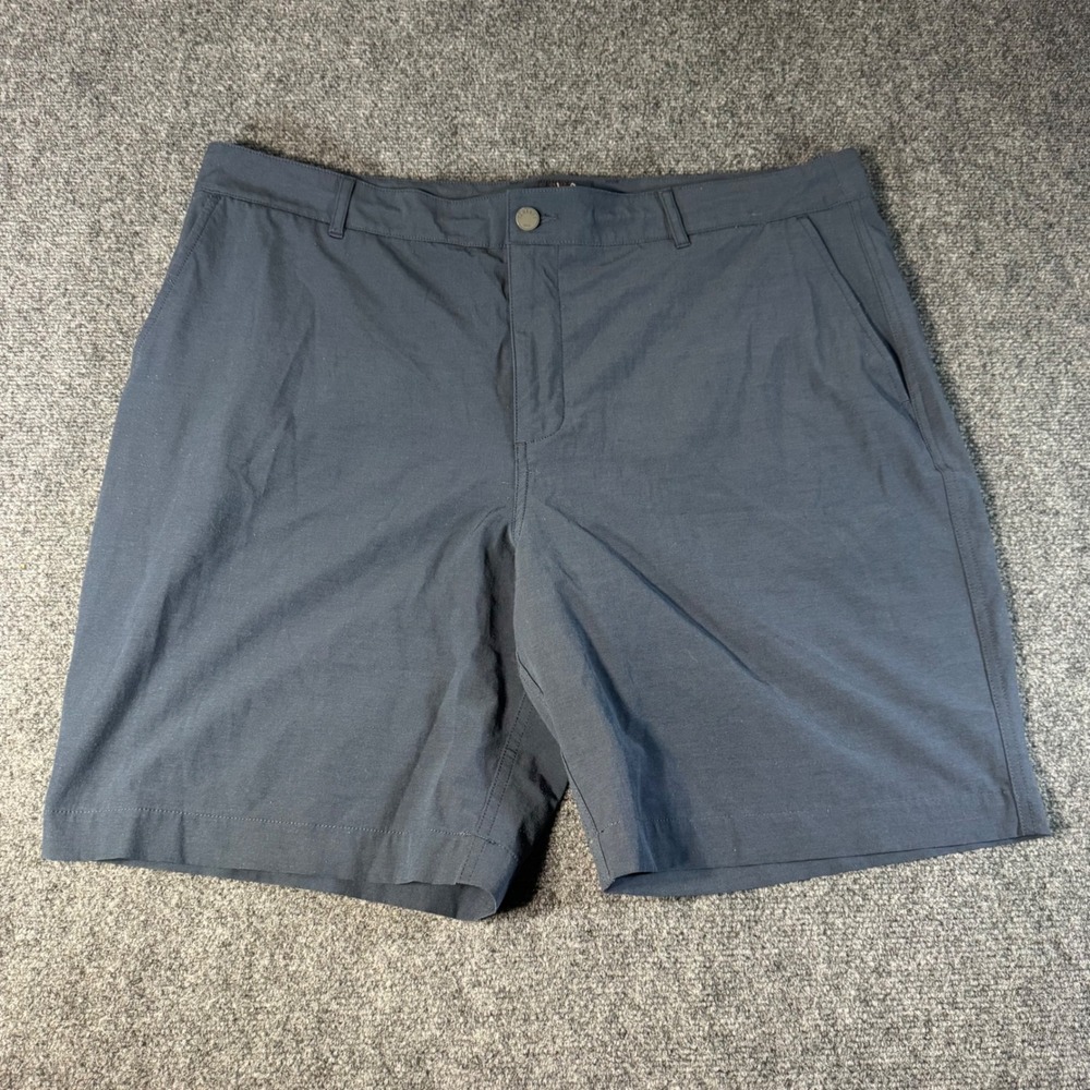 Faherty All Day Shorts Mens 40 Navy Blue Hybrid Stretch Performance Chino 8.5"